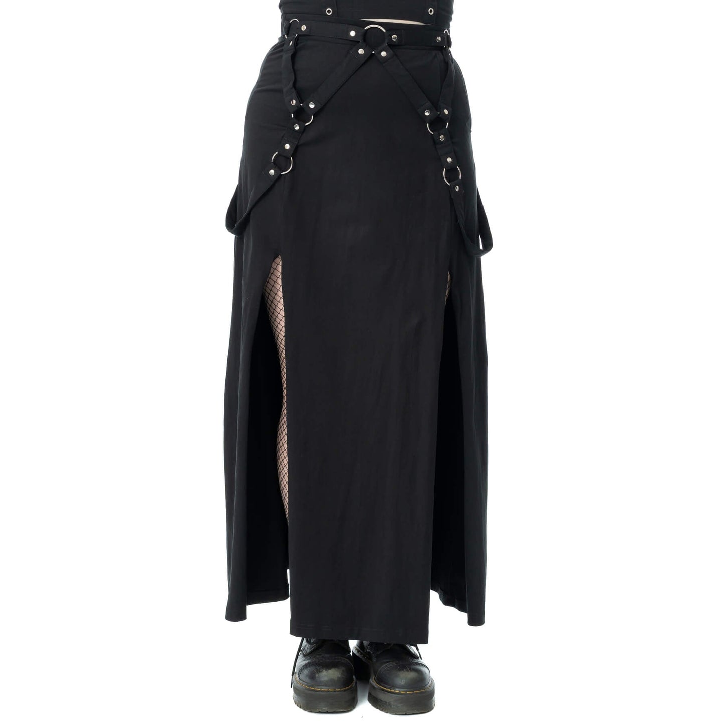 VIXXIN BLACK AMARANTH MAXI SKIRT