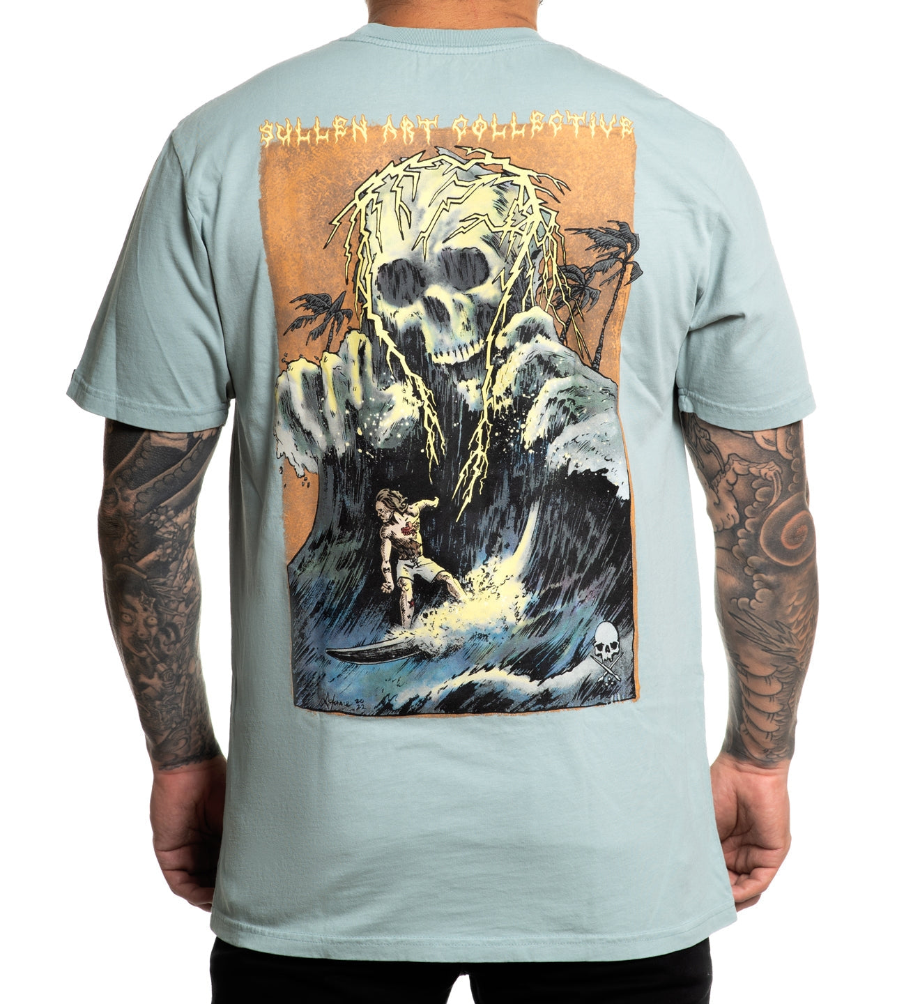 SULLEN CLOTHING DEATH SWELL SLATE BLUE PREMIUM T-SHIRT