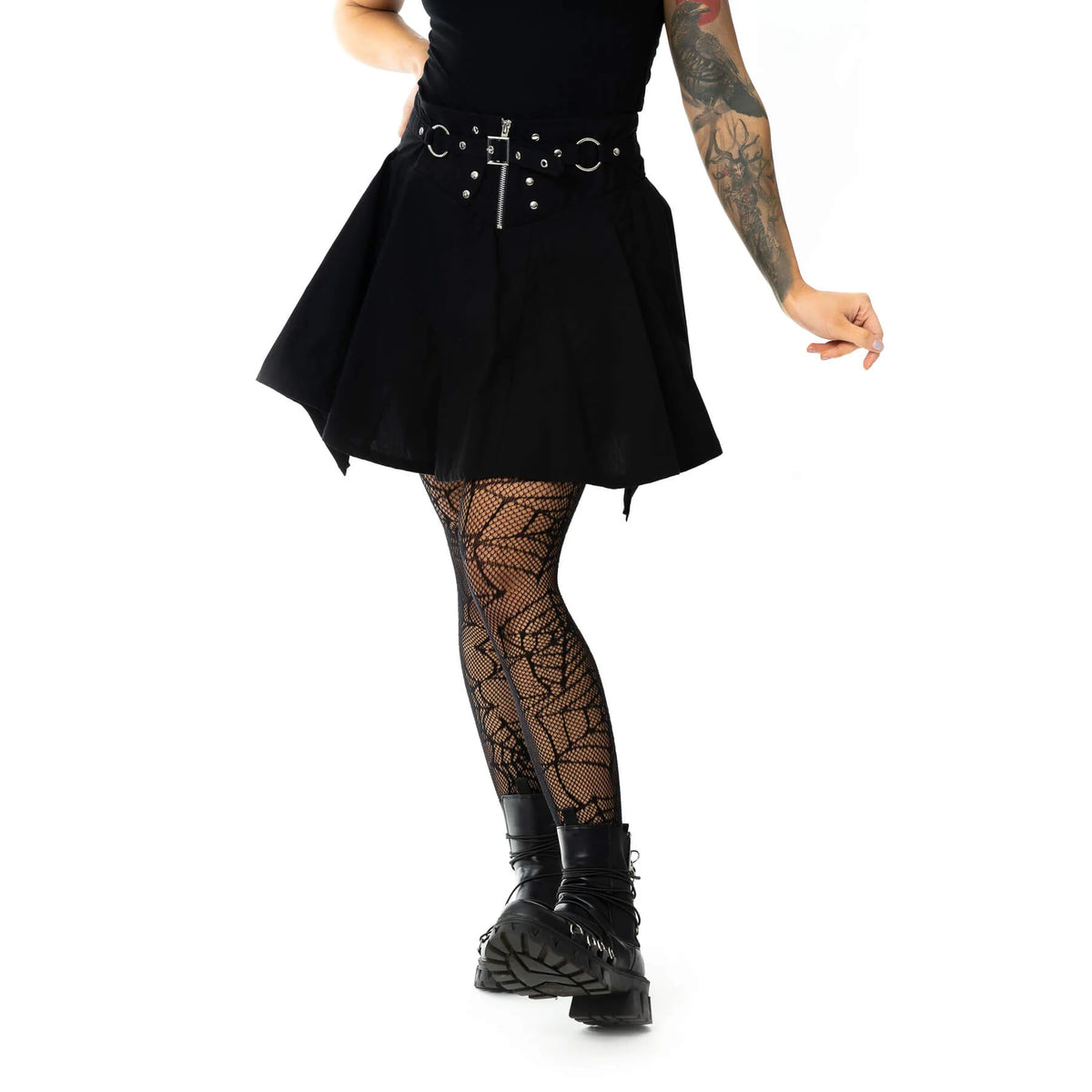POIZEN VIXXSIN BEAU SKIRT LADIES BLACK