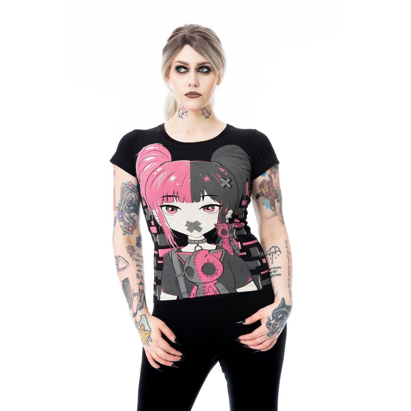 CUPCAKE CUTE GOTH T SHIRT LADIES