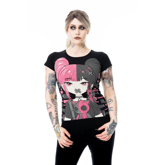 CUPCAKE CUTE GOTH T SHIRT LADIES