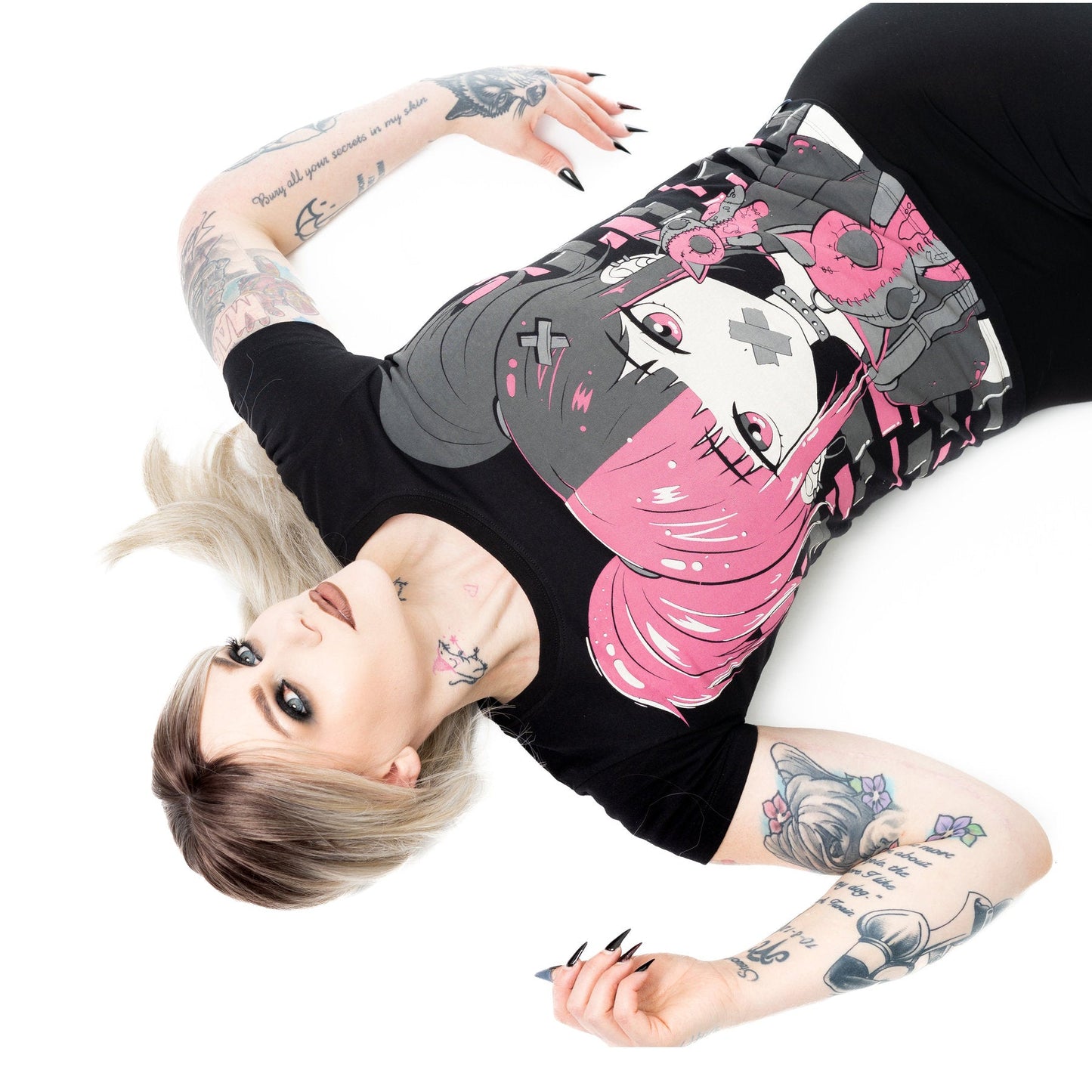 CUPCAKE CUTE GOTH T SHIRT LADIES