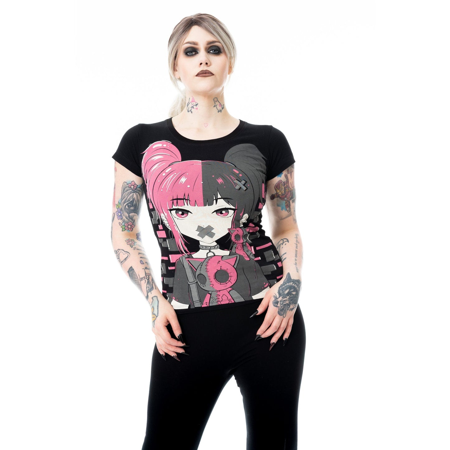 CUPCAKE CUTE GOTH T SHIRT LADIES