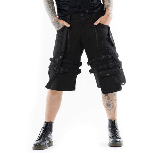 VIXXIN MENS DALE SHORTS BLACK