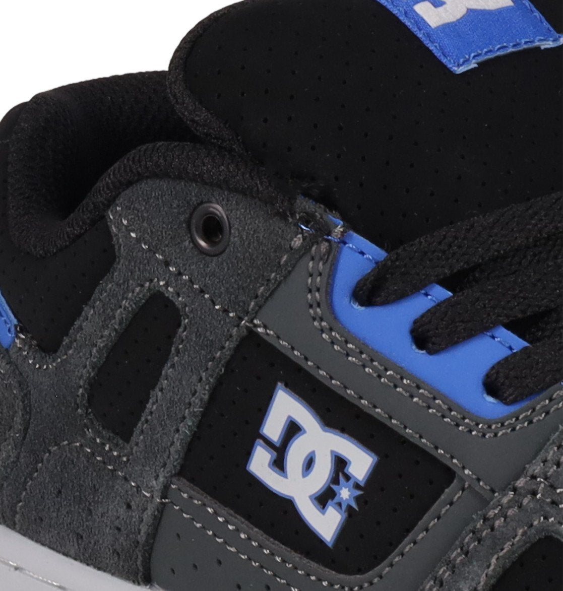 DC SHOES STAG GREY BLACK BLUE YOUTHS TRAINERS