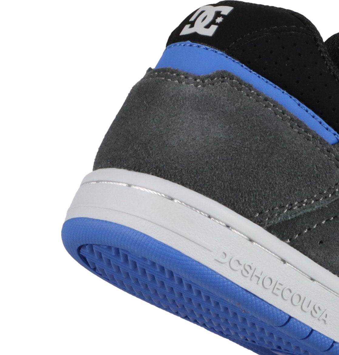 DC SHOES STAG GREY BLACK BLUE YOUTHS TRAINERS