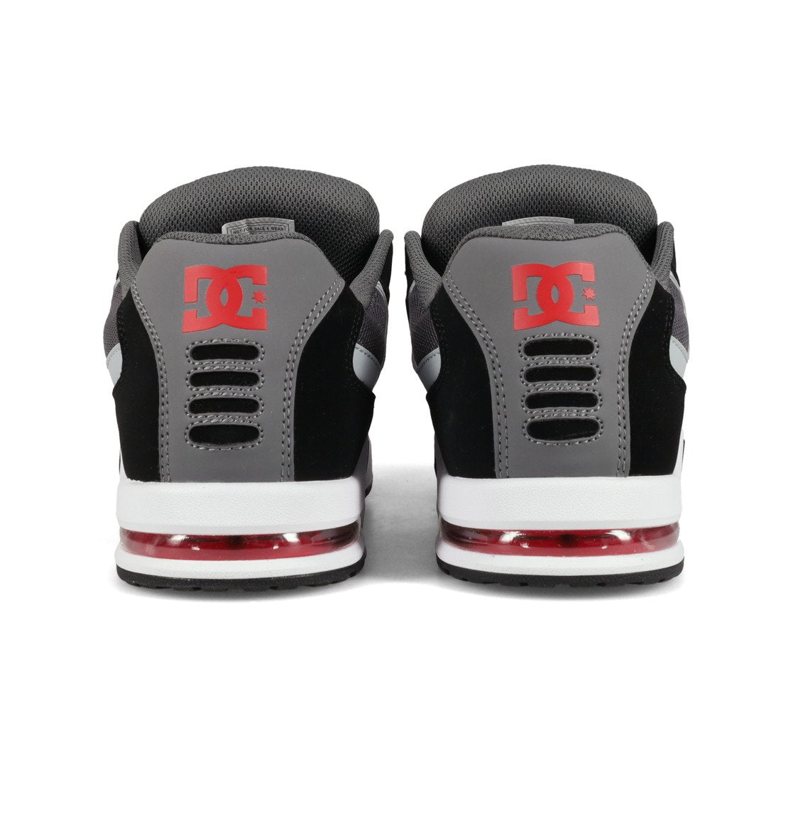 DC SHOES AT-2 BLACK GREY RED TRAINERS