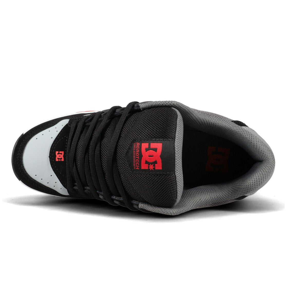 DC SHOES AT-2 BLACK GREY RED TRAINERS