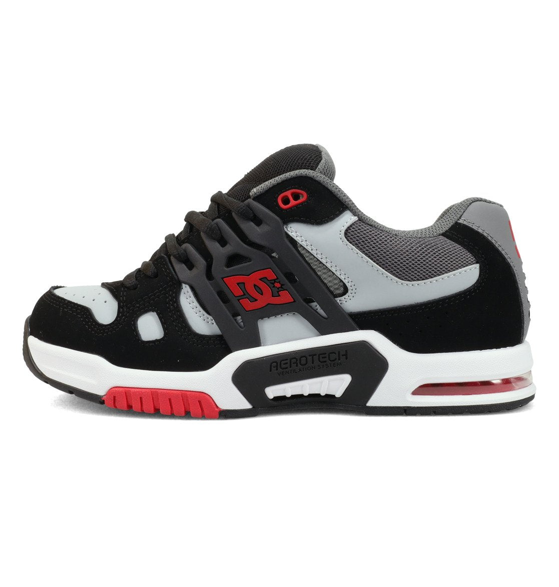 DC SHOES AT-2 BLACK GREY RED TRAINERS