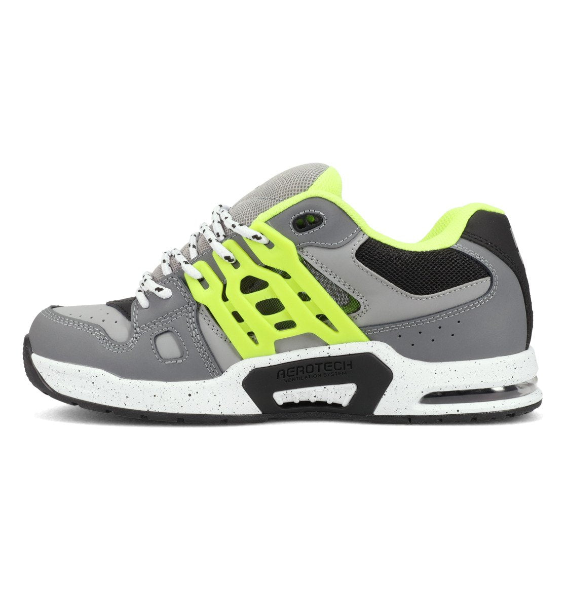 DC SHOES AT-2 GREY BLACK LIME TRAINERS