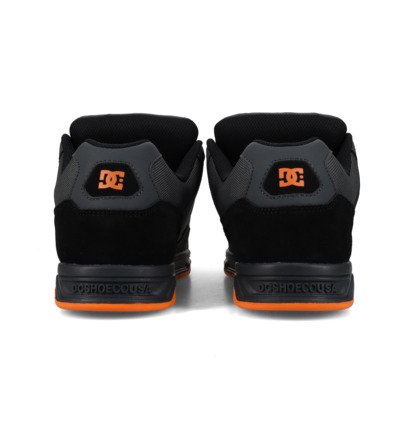 DC SHOES COILER GREY BLACK ORANGE TRAINERS