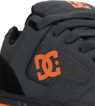 DC SHOES COILER GREY BLACK ORANGE TRAINERS