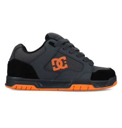 DC SHOES COILER GREY BLACK ORANGE TRAINERS