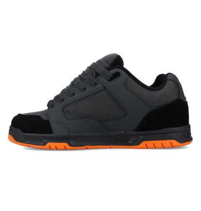 DC SHOES COILER GREY BLACK ORANGE TRAINERS