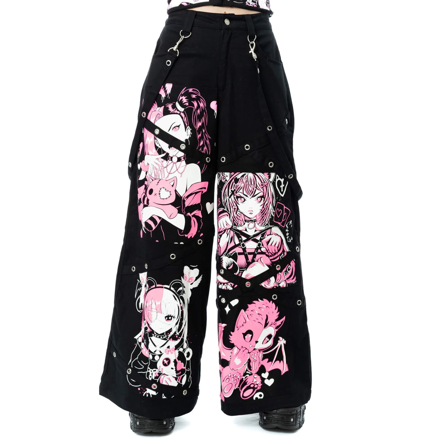 CUPCAKE CULT DOLLHOUSE DETENTION PANTS - BLACK
