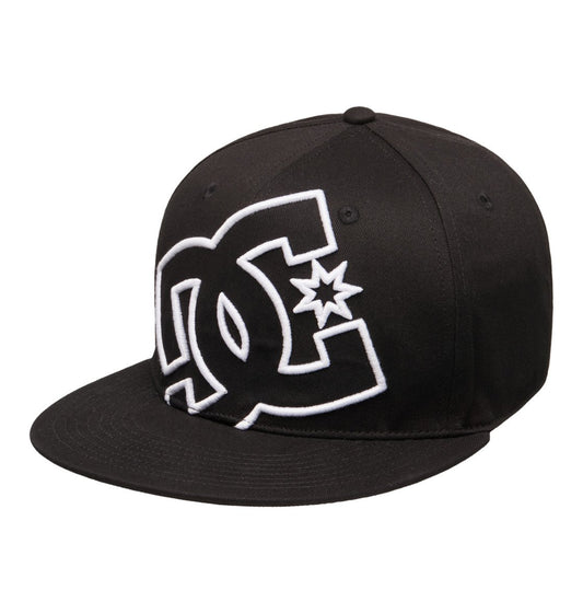 DC SHOES DOUBLE THAT BLACK SNAPBACK CAP
