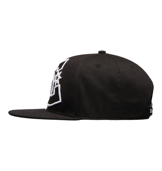 DC SHOES DOUBLE THAT BLACK SNAPBACK CAP