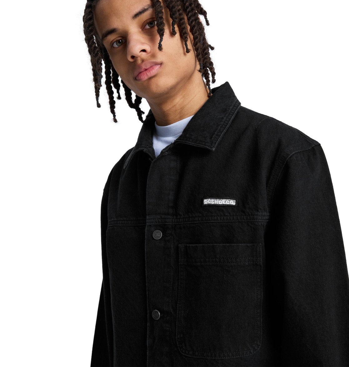 DC SHOES ETHOS TRUCKER DENIM BLACK JACKET