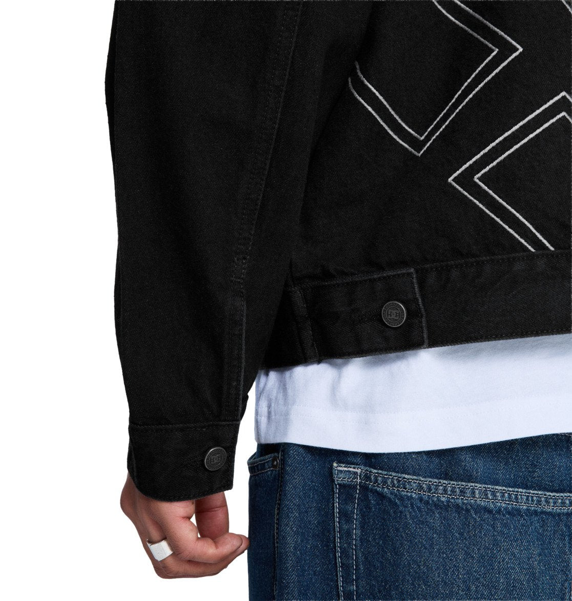 DC SHOES ETHOS TRUCKER DENIM BLACK JACKET