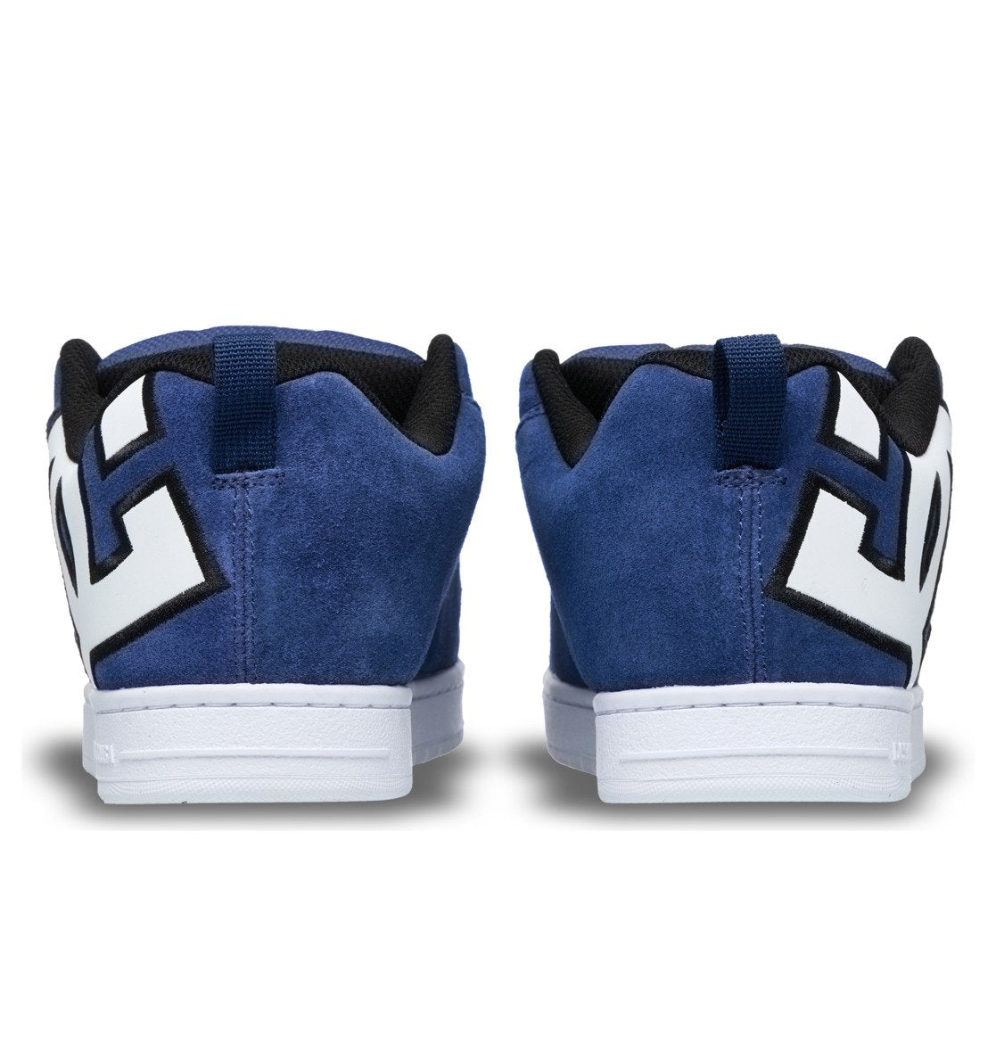 DC SHOES COURT GRAFFIK NAVY WHITE TRAINERS