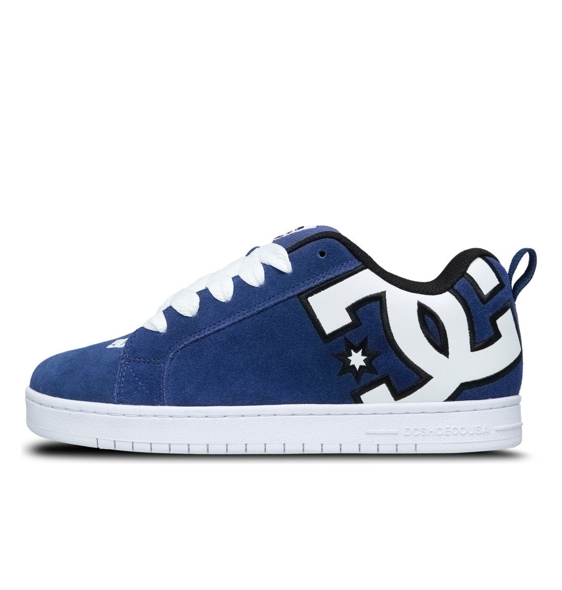 DC SHOES COURT GRAFFIK NAVY WHITE TRAINERS