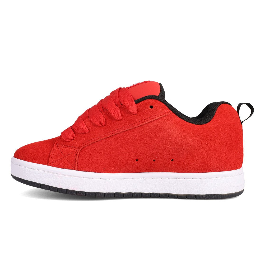 DC SHOES COURT GRAFFIK SE RED WHITE TRAINERS