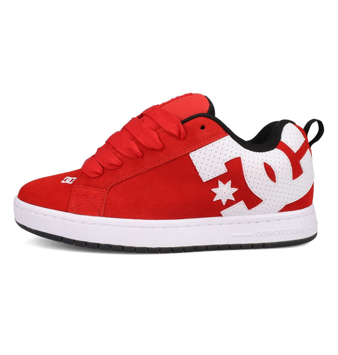 DC SHOES COURT GRAFFIK SE RED WHITE TRAINERS