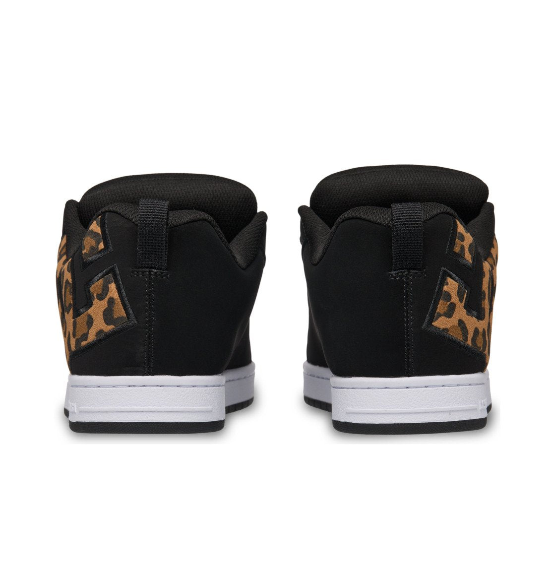 DC SHOES COURT GRAFFIK BLACK CHEETAH TRAINERS