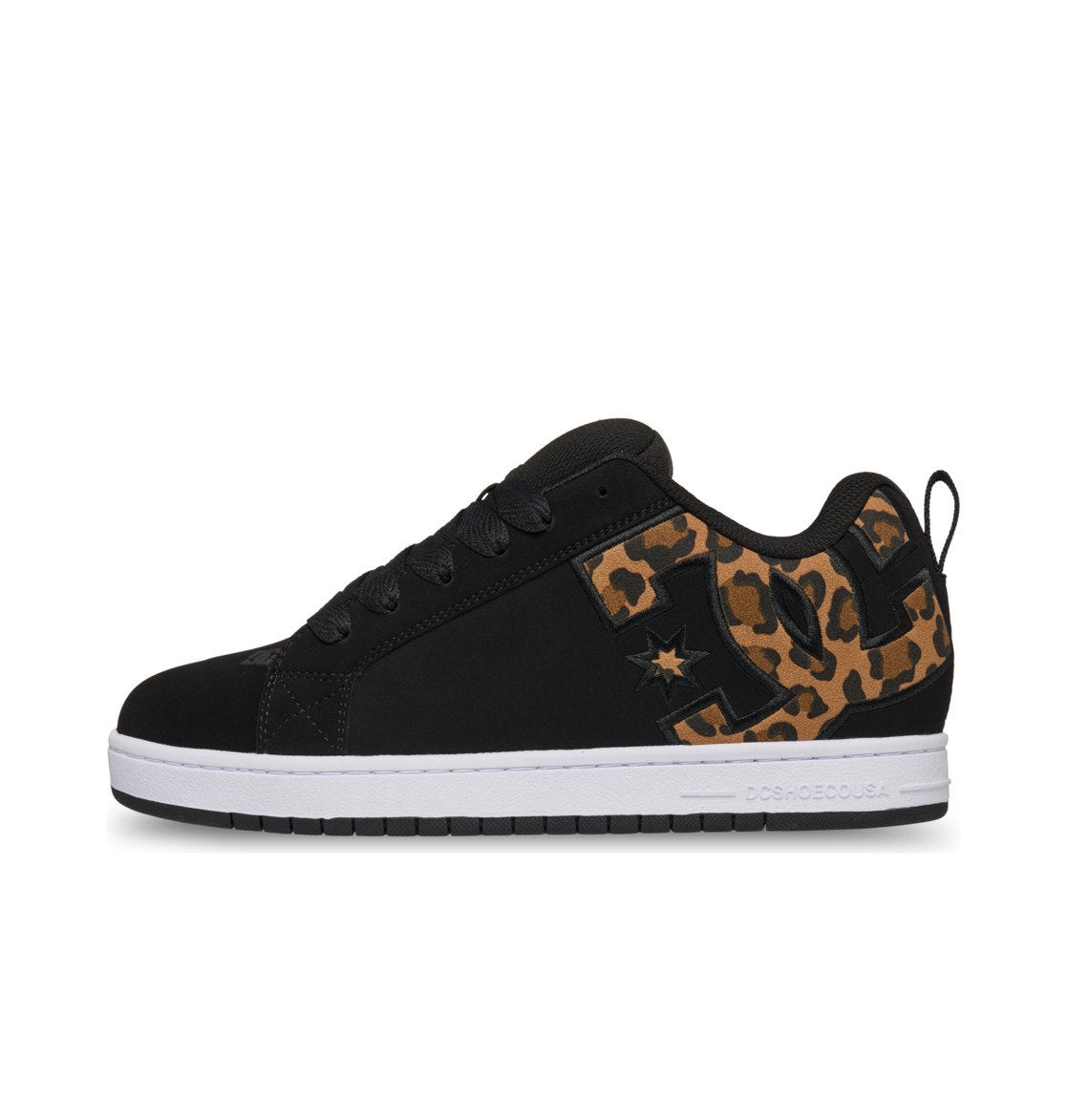 DC SHOES COURT GRAFFIK BLACK CHEETAH TRAINERS