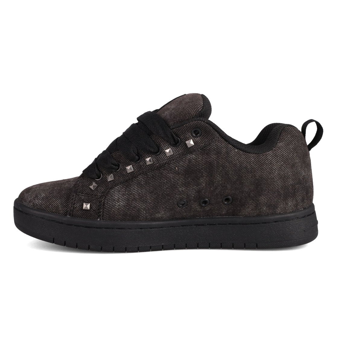 DC SHOES COURT GRAFFIK BLACK RED TRAINERS