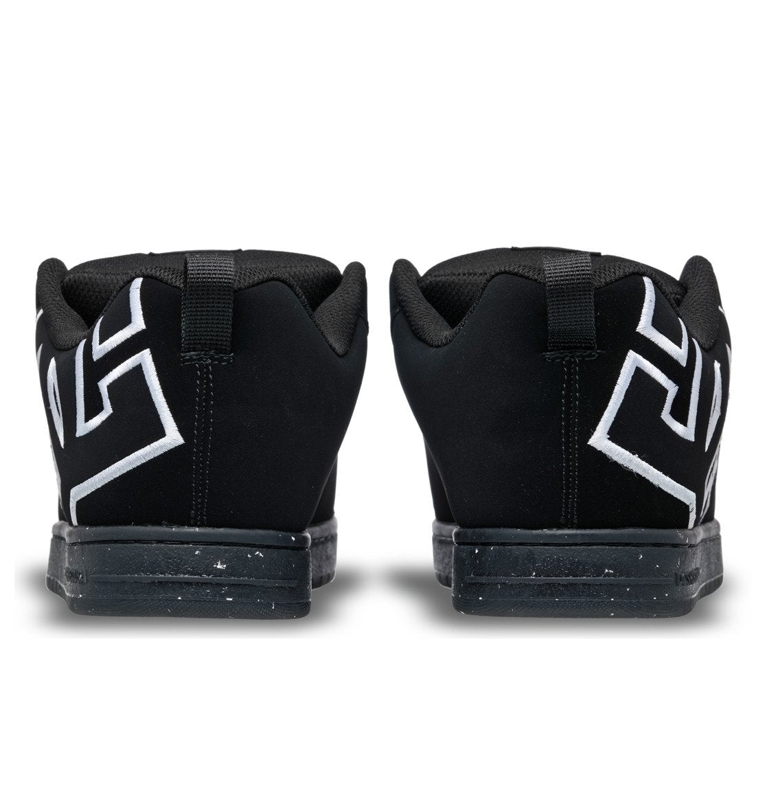DC SHOES COURT GRAFFIK BLACK RECYCLED TRAINERS