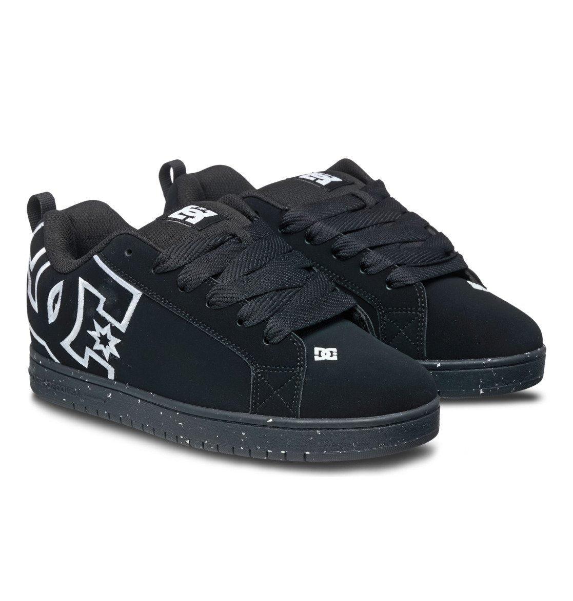 DC SHOES COURT GRAFFIK BLACK RECYCLED TRAINERS