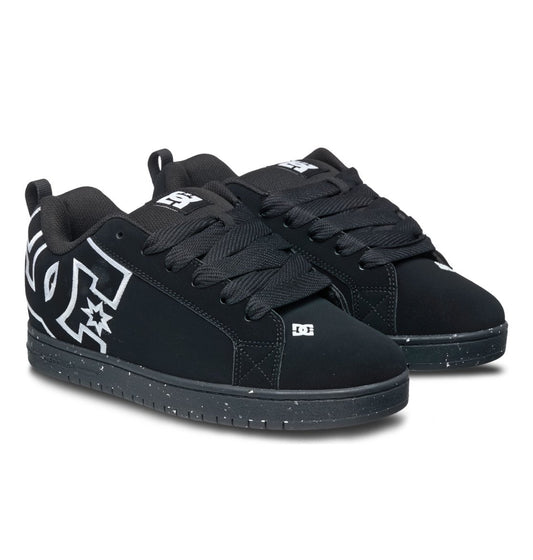 DC SHOES COURT GRAFFIK BLACK RECYCLED TRAINERS