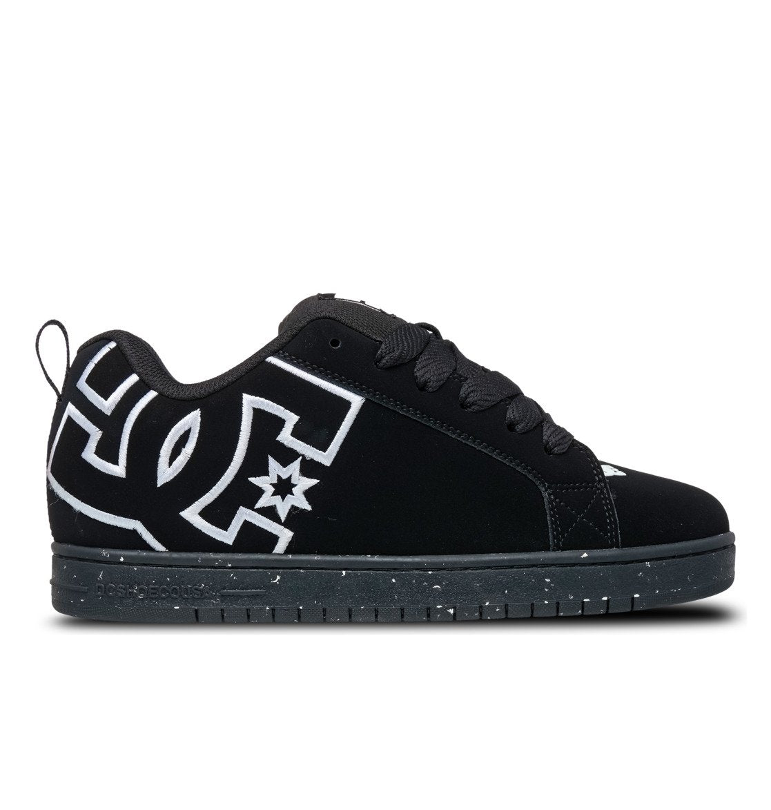 DC SHOES COURT GRAFFIK BLACK RECYCLED TRAINERS