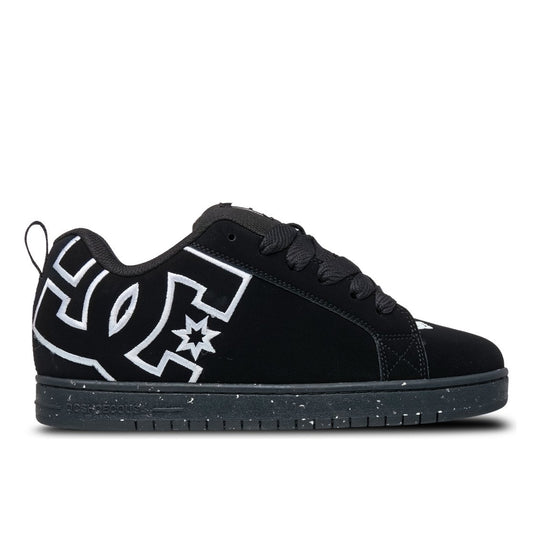 DC SHOES COURT GRAFFIK BLACK RECYCLED TRAINERS