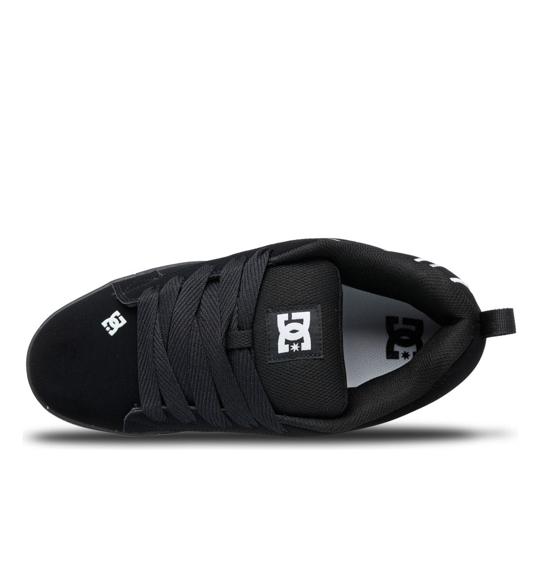DC SHOES COURT GRAFFIK BLACK RECYCLED TRAINERS