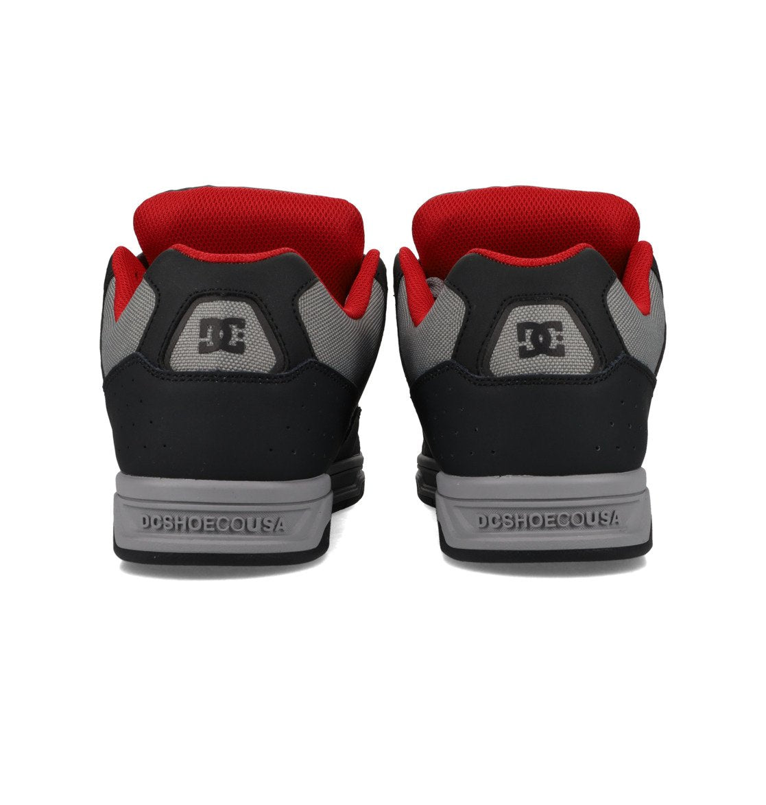 DC SHOES COILER GREY RED TRAINERS