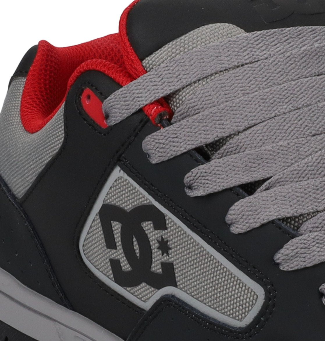DC SHOES COILER GREY RED TRAINERS