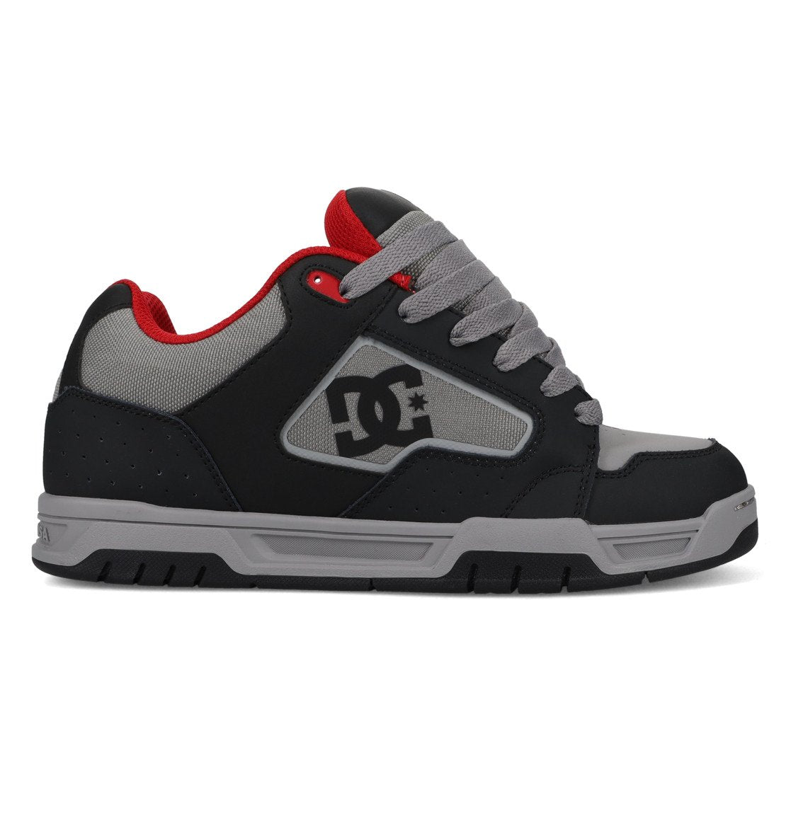 DC SHOES COILER GREY RED TRAINERS