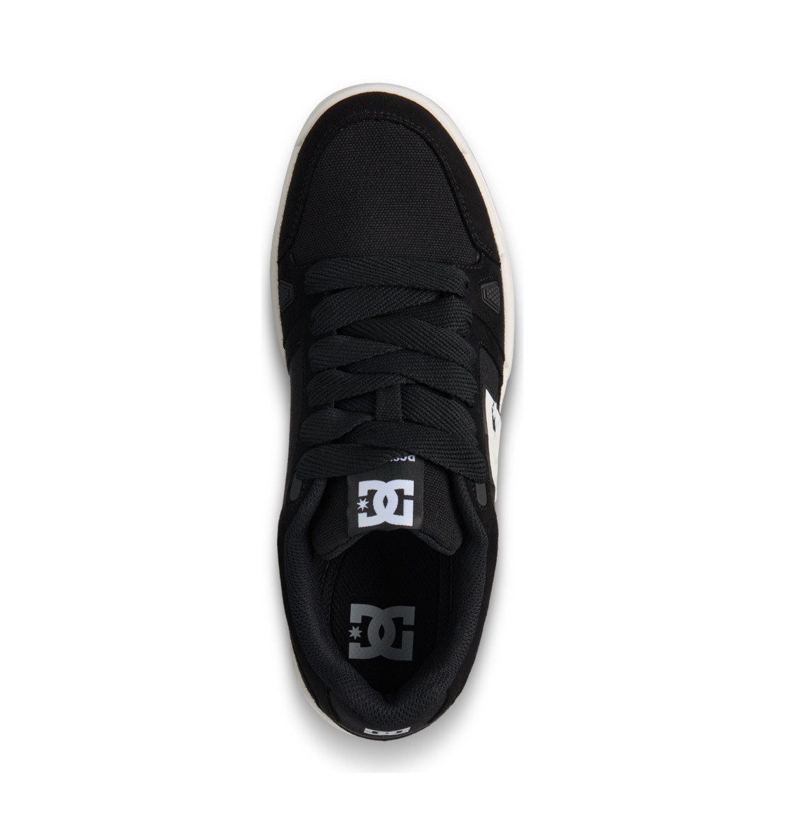 DC SHOES AXIRA BLACK WHITE TRAINERS
