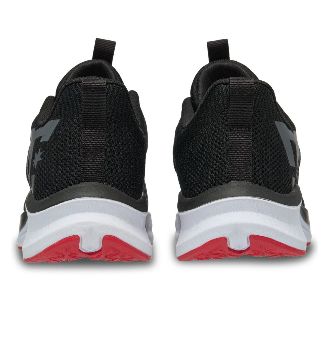 DC SHOES ROADMAX BLACK WHITE RED TRAINERS