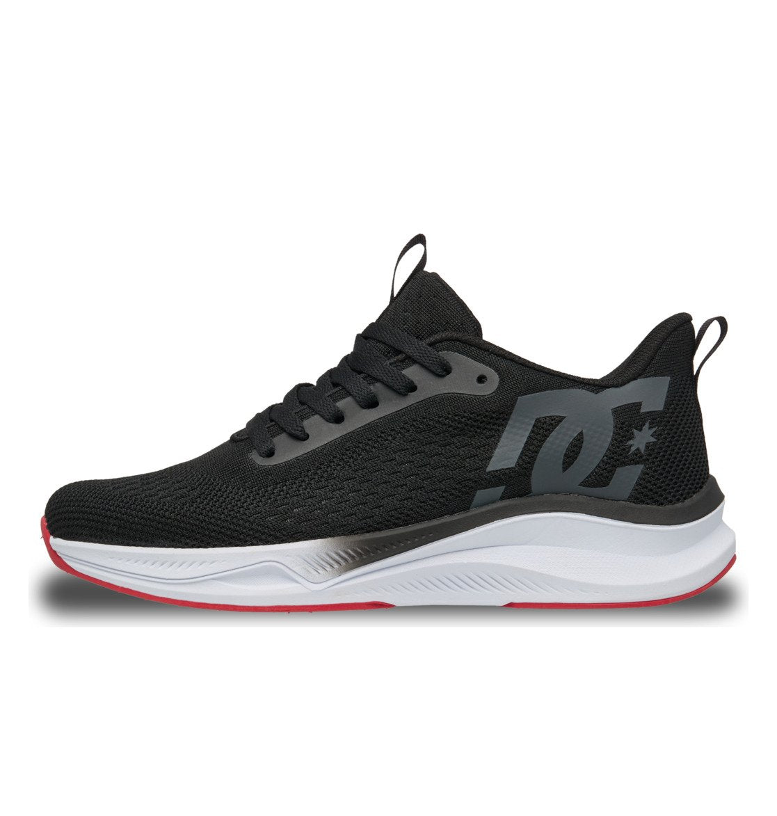 DC SHOES ROADMAX BLACK WHITE RED TRAINERS