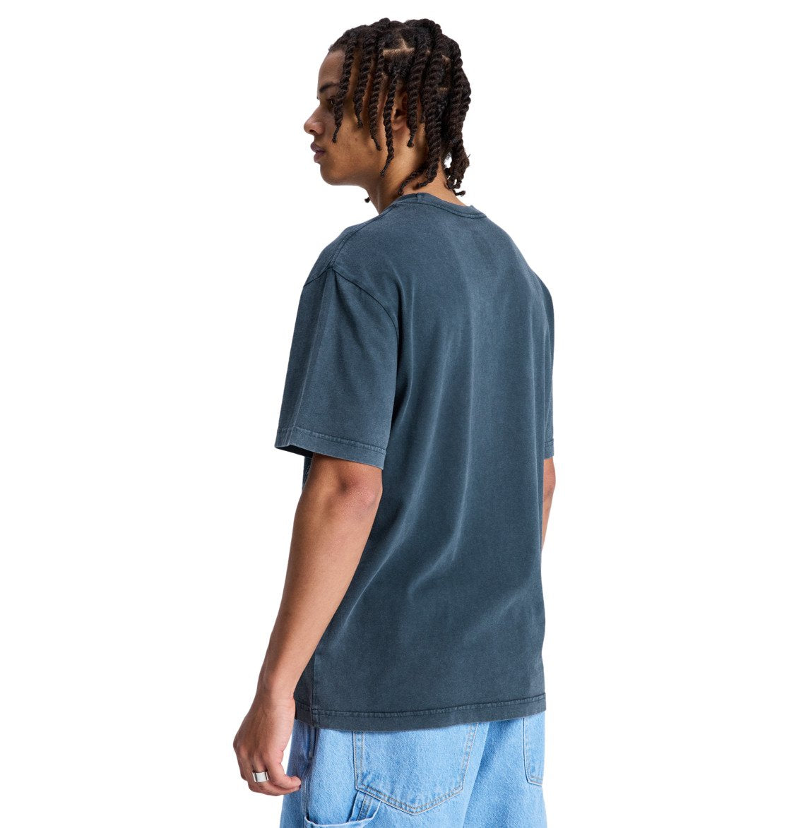 DC SHOES SKULLSTORM WASHED BLACK T-SHIRT