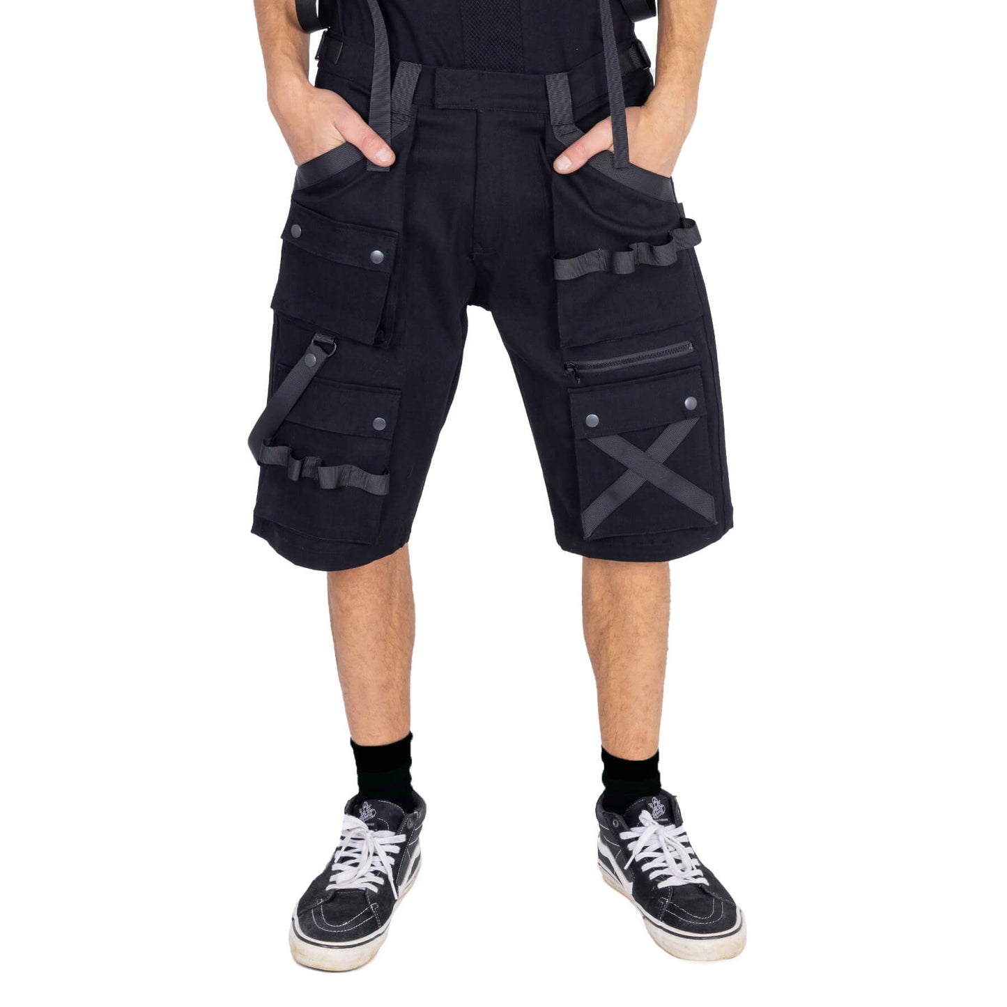 VIXXIN MENS ELLIS SHORTS BLACK