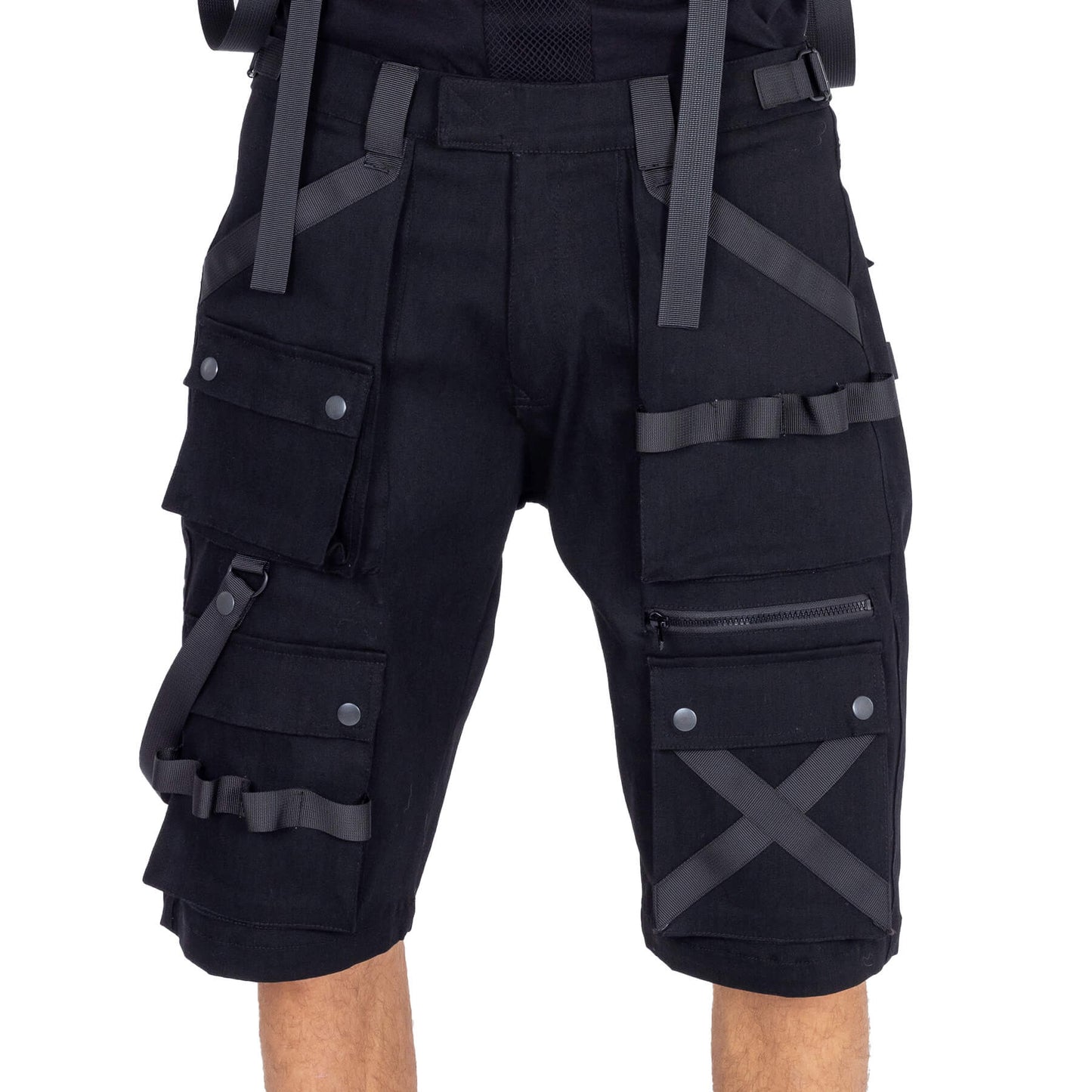 VIXXIN MENS ELLIS SHORTS BLACK