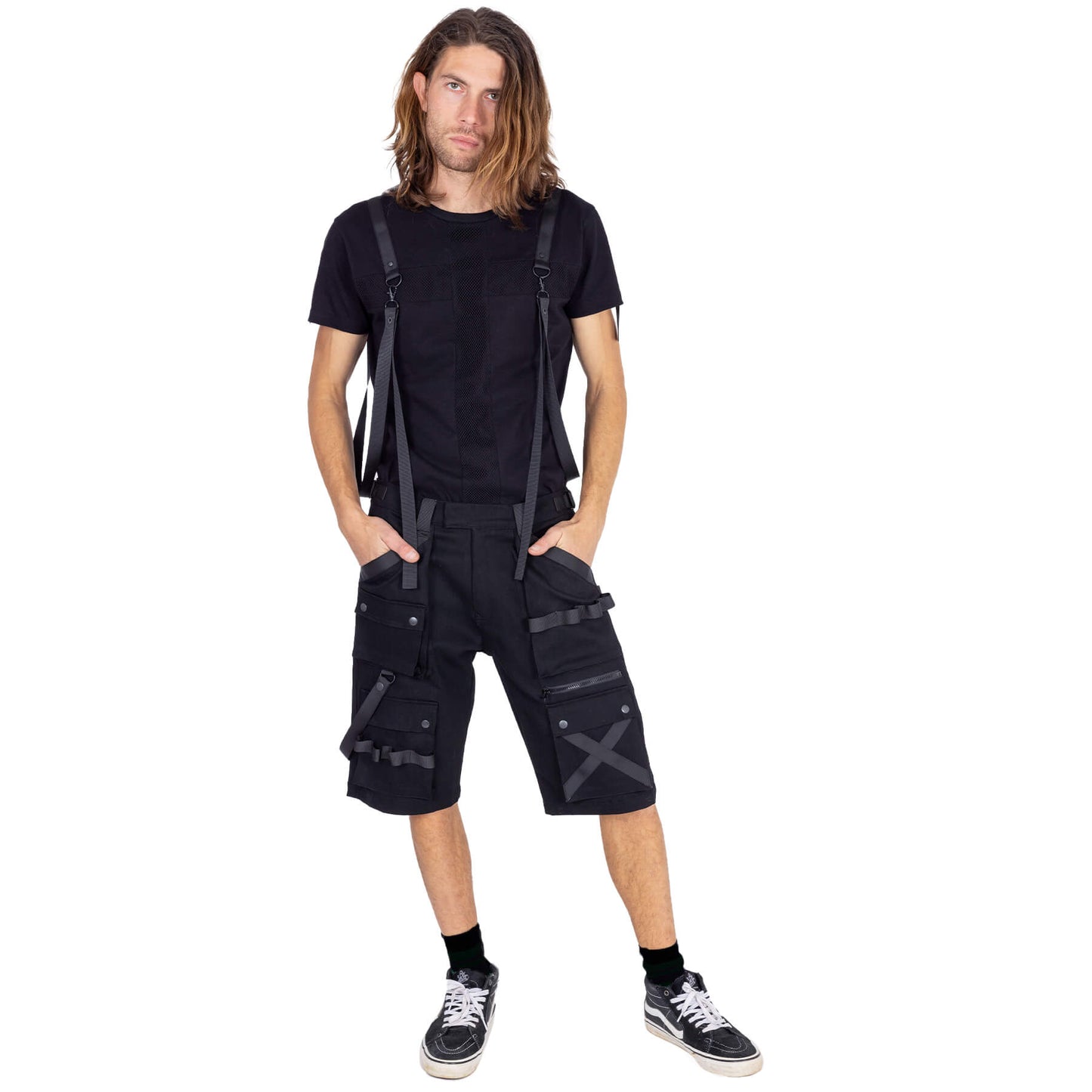 VIXXIN MENS ELLIS SHORTS BLACK