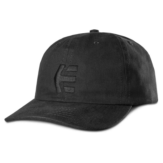 ETNIES ICON DESTRUCT BLACK BLACK SNAPBACK CAP HAT