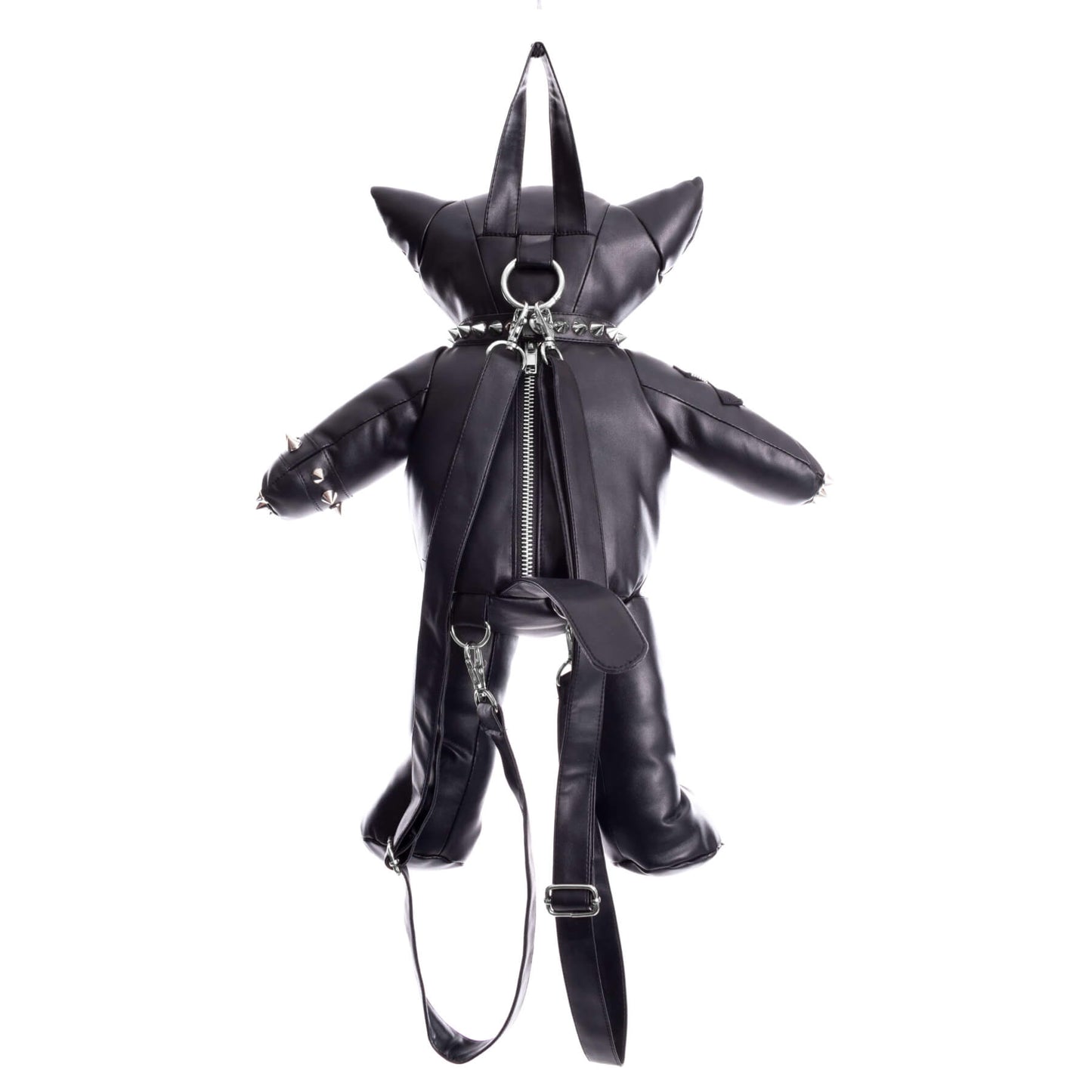 HEARTLESS EVIL BEAR  BAG - BLACK PVC