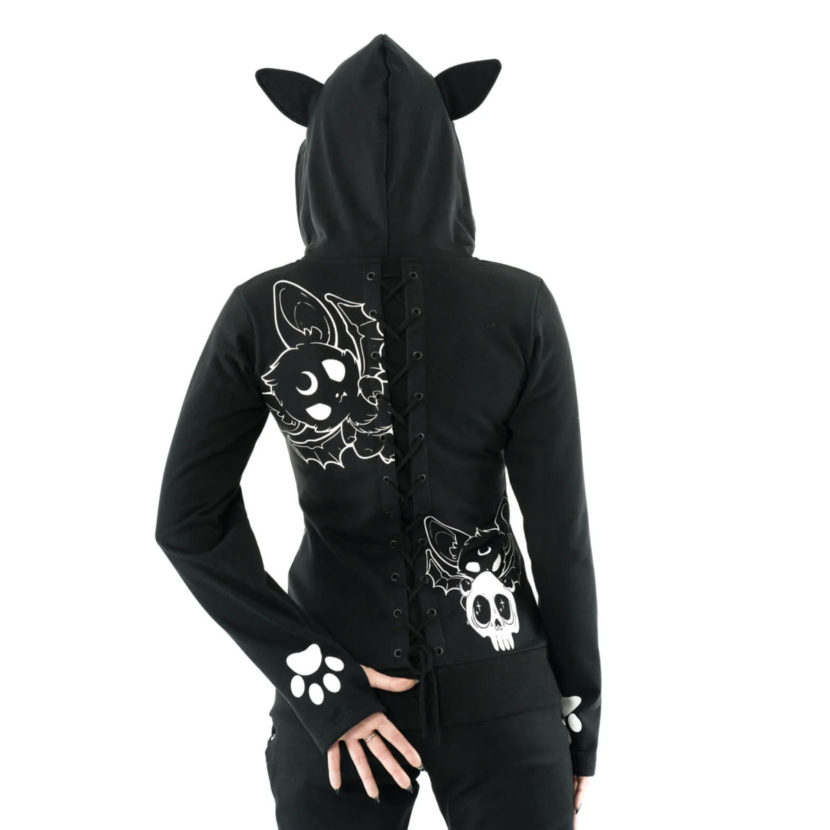 POIZEN HEARTLESS GAME OVER HOOD - BLACK HOODIE