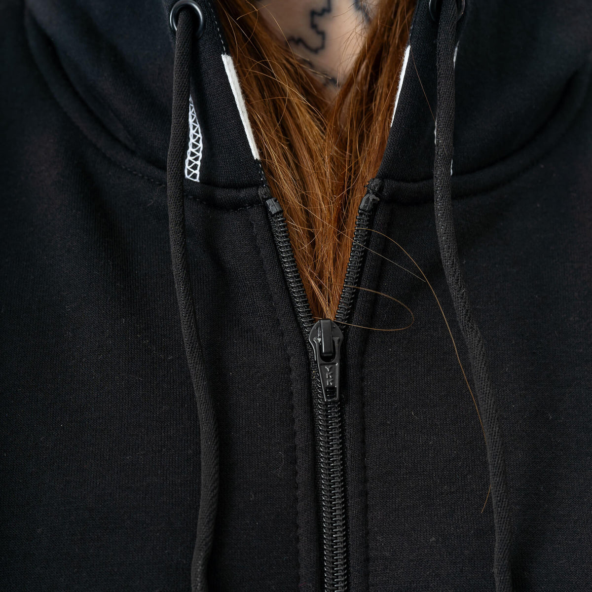 POIZEN CUPCAKE CULT HYPNO BUNNY BLACK WHITE HOODIE